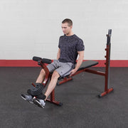 Best Fitness BFOB10 Olympic Bench With Leg Developer Leg Extension