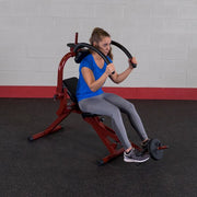 Best Fitness Semi-Recumbent Ab Bench Crunch