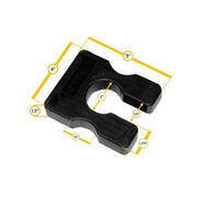 Body-Solid 2.5 lb Weight Stack Adapter Plate Dimensions