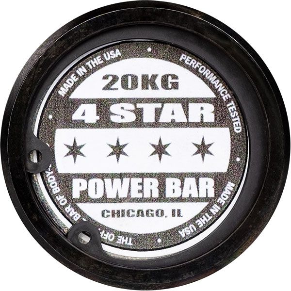 Body-Solid 4STAR Power Bar (Black) End Cap