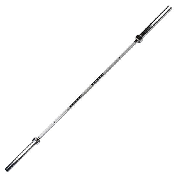 Body-Solid 7' Olympic Power Bar (Chrome) Diagonal