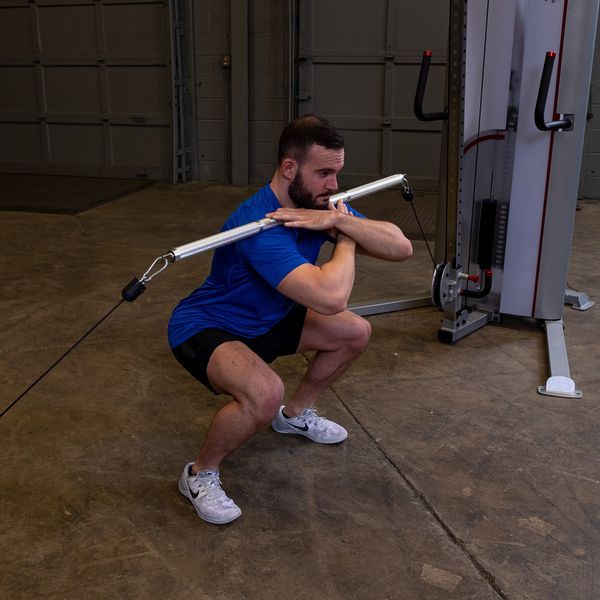 Body-Solid Aluminum Double Swivel Bar Exercise 3