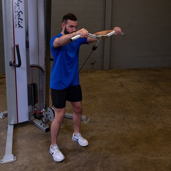 Body-Solid Aluminum Revolving Curl Bar Exercise 4