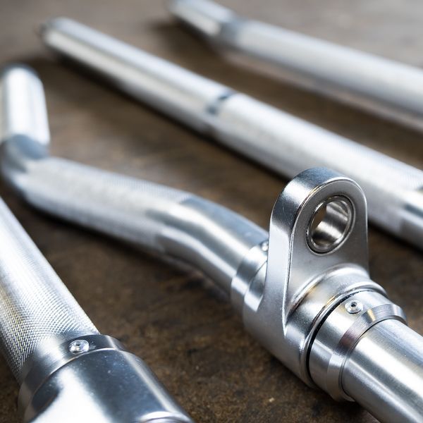 Body-Solid Aluminum Revolving Curl Bar Front Side View