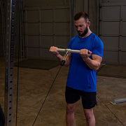 Body-Solid Aluminum Revolving Straight Bar Exercise 1