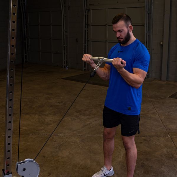 Body-Solid Aluminum Revolving Straight Bar Exercise 2