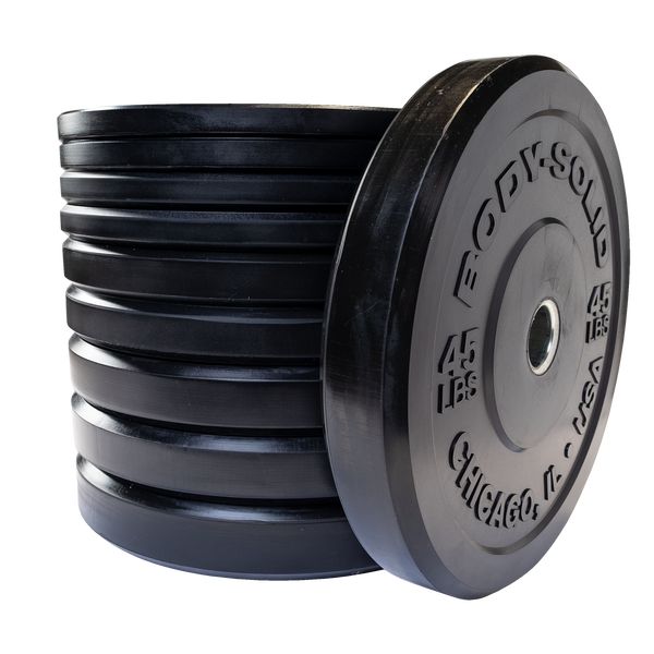 Body-Solid Chicago Extreme Bumper Plates 3D View