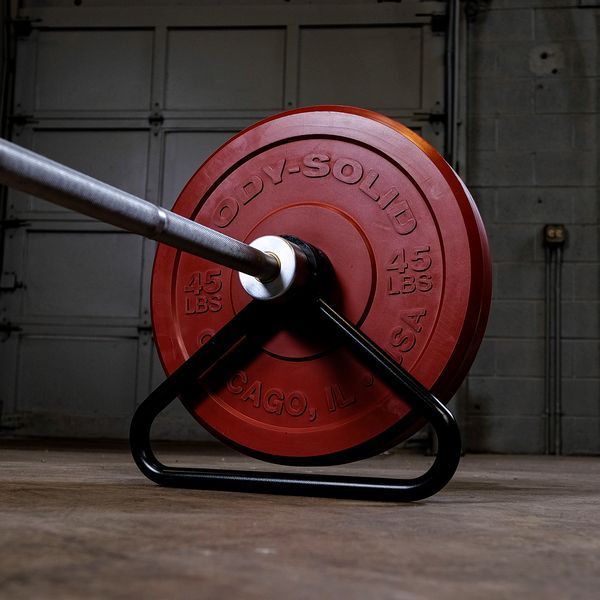 Body-Solid Olympic Bar Stand (single) Front Side View