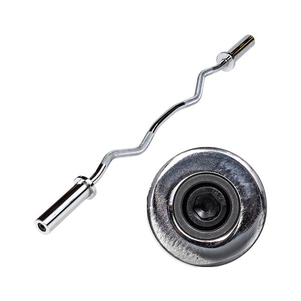 Body-Solid Olympic Curl Bar (Chrome) 3D View