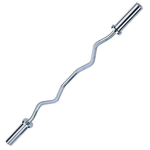 Body-Solid Olympic Curl Bar (Chrome) Diagonal