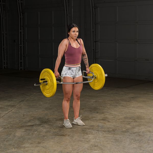 Body-Solid Olympic Shrug Bar (Raised Handles) Exercise 3