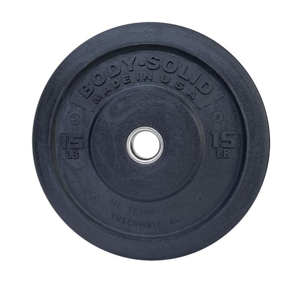 Body-Solid Premium Bumper Plates 15 lbs