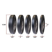 Body-Solid Premium Bumper Plates Top Side View