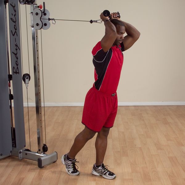 Body-Solid Pro-Grip Tricep Pressdown Bar Exercise 3