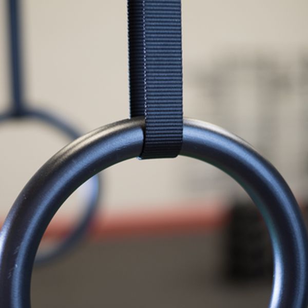 Body-Solid Rings Hanging Close Up