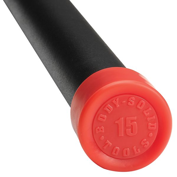 Body-Solid Tools 15lb Fitness Bar (Red)