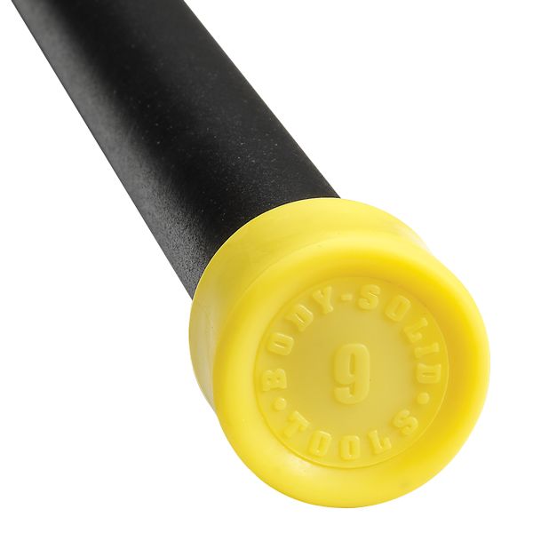 Body-Solid Tools 9lb Fitness Bar (Yellow)