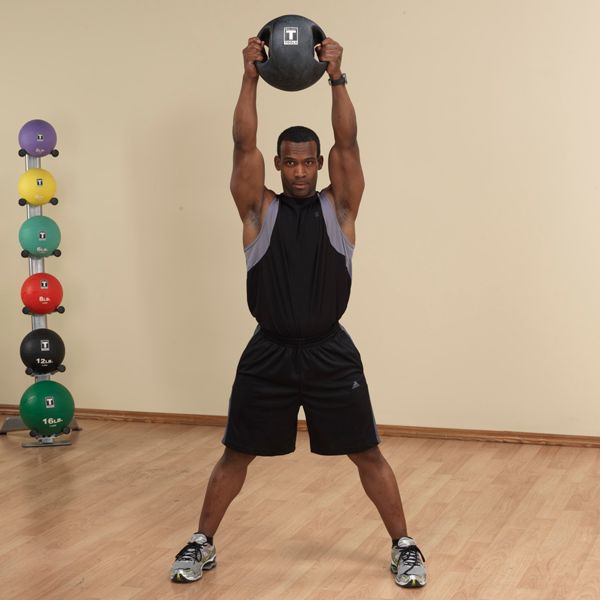 Body-Solid Tools Dual-Grip Medicine Balls Exercise 6
