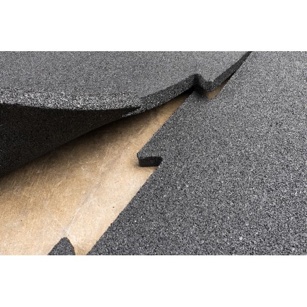Body-Solid Tools Interlocking Rubber Flooring (Black) Edge