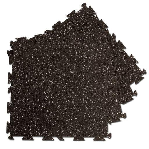 Body-Solid Tools Interlocking Rubber Flooring (Speckled) Top View