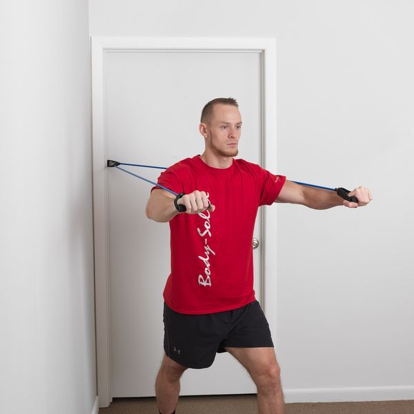 Body-Solid Tools Resistance Tube Door Attachment Exercise 1