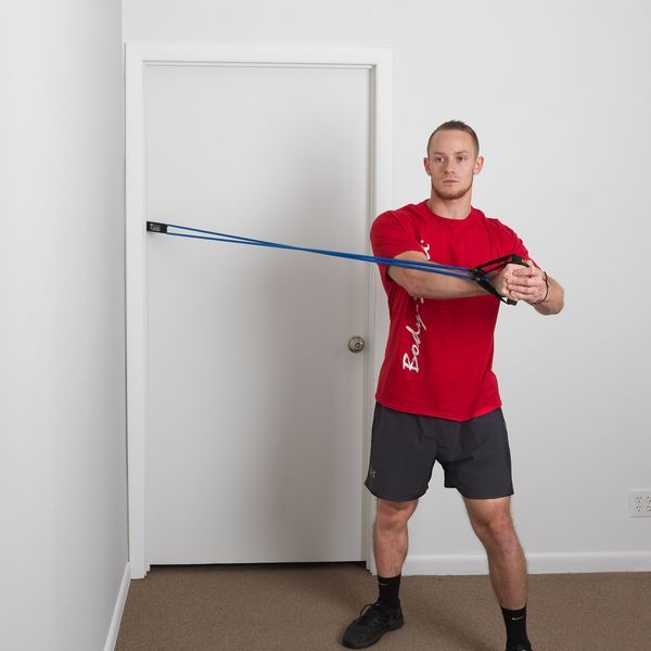 Body-Solid Tools Resistance Tube Door Attachment Exercise 2