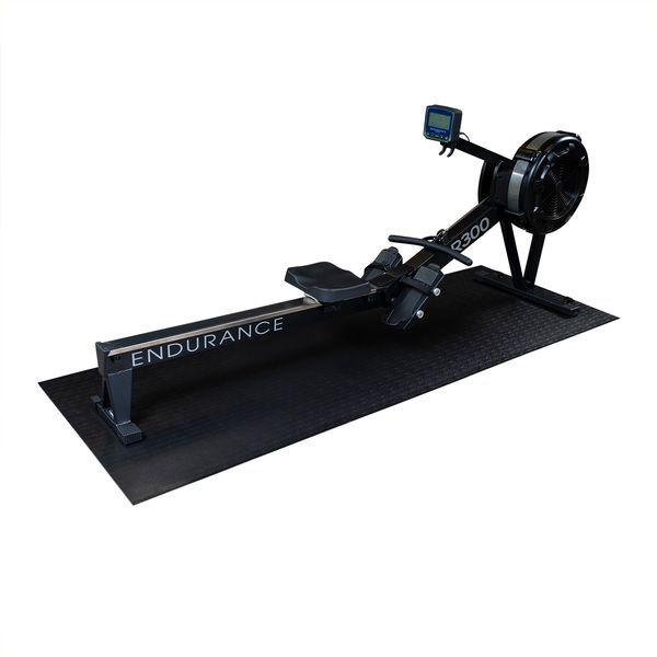 Body-Solid Tools Rower Mat 3D View With Rower