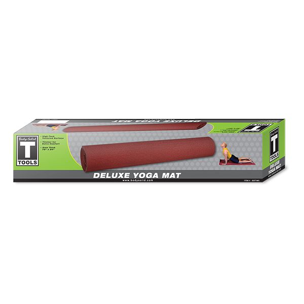 Body-Solid Tools Yoga Mat Red 5mm Box