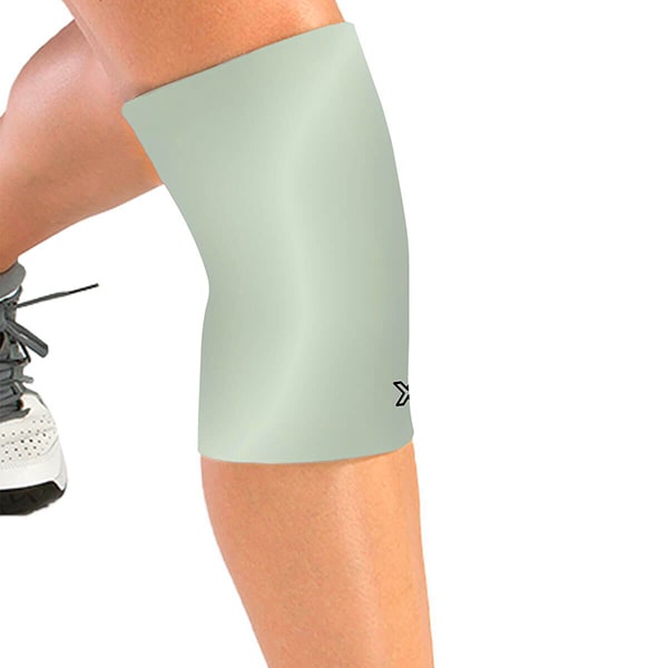 Body Helix Full Knee Compression Sleeve Silver