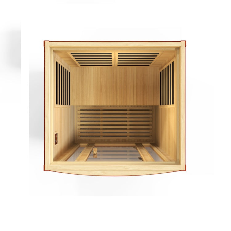 Dynamic San Marino Elite 2-person Ultra Low EMF FAR Infrared Sauna (Canadian Hemlock)