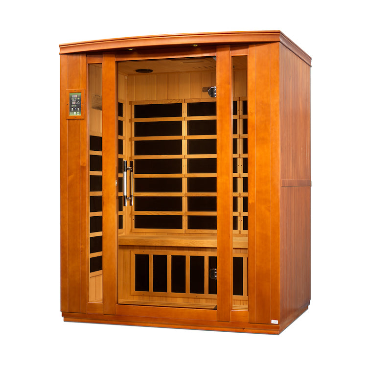 Dynamic Bellagio 3-person Low EMF FAR Infrared Sauna (Canadian Hemlock)
