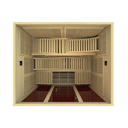 Dynamic Monaco 6-person Ultra Low EMF FAR Infrared Sauna (Canadian Hemlock)