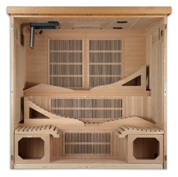 Dynamic Monaco 6-person Ultra Low EMF FAR Infrared Sauna (Canadian Hemlock)