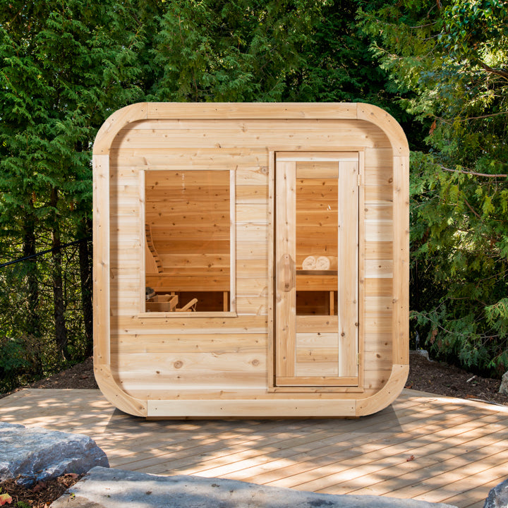 Dundalk Leisurecraft Canadian Timber 2-4 Person Luna Outdoor Traditional Sauna