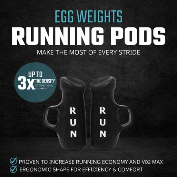Egg Weights 1.0 Lb Set Youth Running Pods Black
