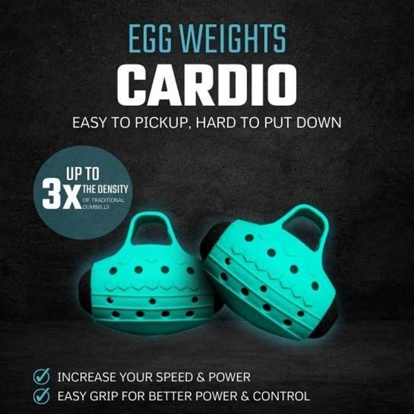 Egg Weights 2Lbs Cardio With Bag Robin's Egg Blue