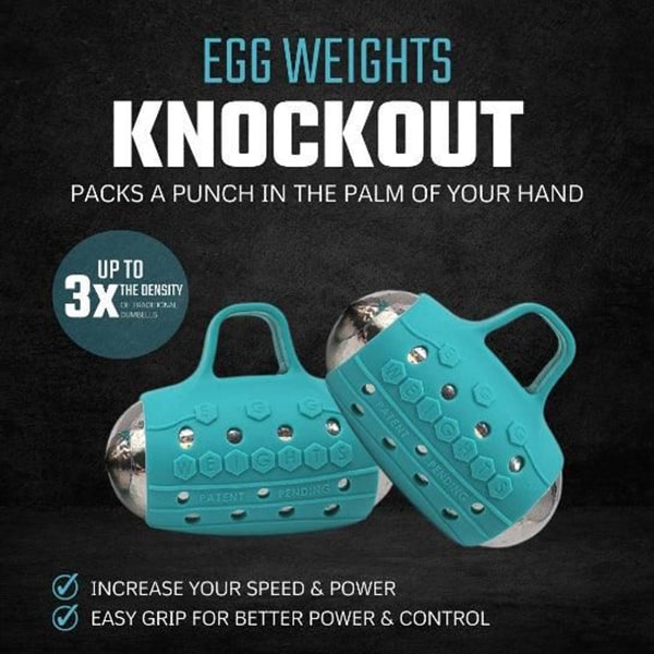Egg Weights 4Lbs Knockout With Bag Robin's Egg Blue