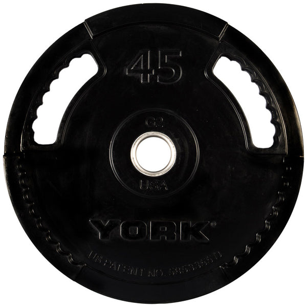York Barbell 2" G-2 Rubber Olympic Weight Plate