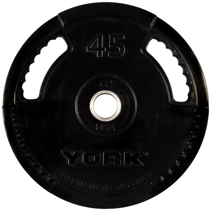 York Barbell 2" G-2 Rubber Olympic Weight Plate