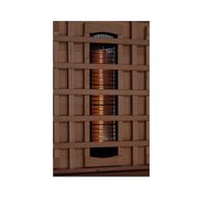 Golden Designs 3-Person Full Spectrum PureTech™ Near Zero EMF FAR Infrared Sauna with Himalayan Salt Bar (Canadian Hemlock)