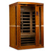 Golden Designs Dynamic 2-person Low EMF FAR Infrared Sauna - Vittoria Edition Facing Right