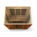 Golden Designs Dynamic 4-person Low EMF FAR Infrared Sauna - Bergamo Edition Top Front View