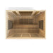 Golden Designs Dynamic 4-person Low EMF FAR Infrared Sauna - Bergamo Edition Top View