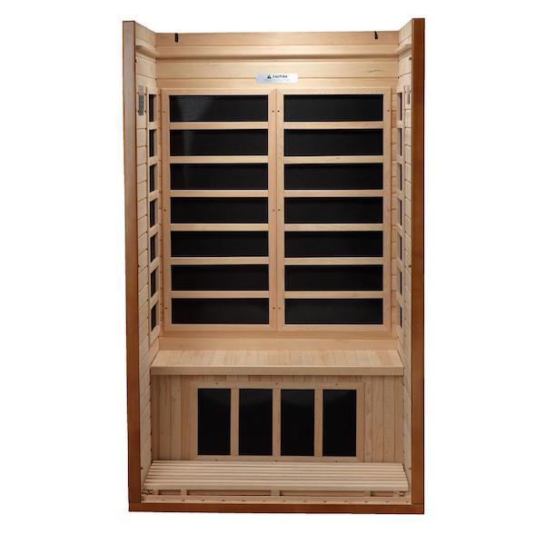 Dynamic Barcelona Elite 1-2-person Ultra Low EMF FAR Infrared Sauna (Canadian Hemlock)