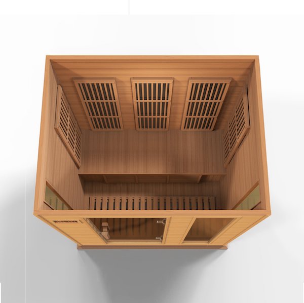 Maxxus 3-Person Low EMF FAR Infrared Sauna (Canadian Red Cedar)