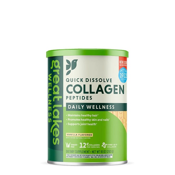 Great Lakes Wellness Daily Wellness Collagen Front View Vanilla