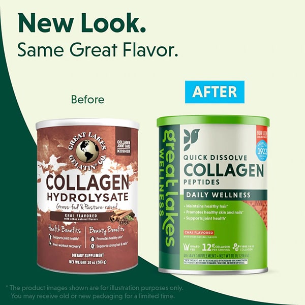 Great Lakes Wellness Daily Wellness Collagen New Look Chai