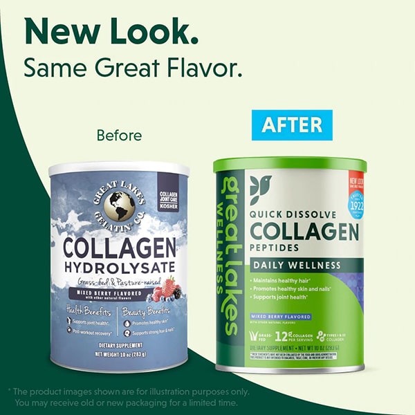 Great Lakes Wellness Daily Wellness Collagen New Look Mixed Berry