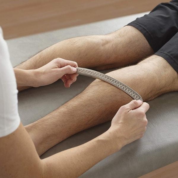 HawkGrips Boomerang HG7 IASTM Instrument being used