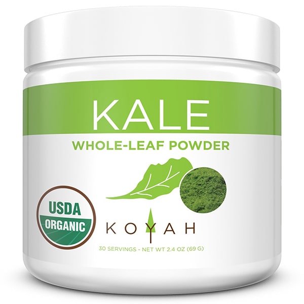 KOYAH Organic Kale Powder Front View
